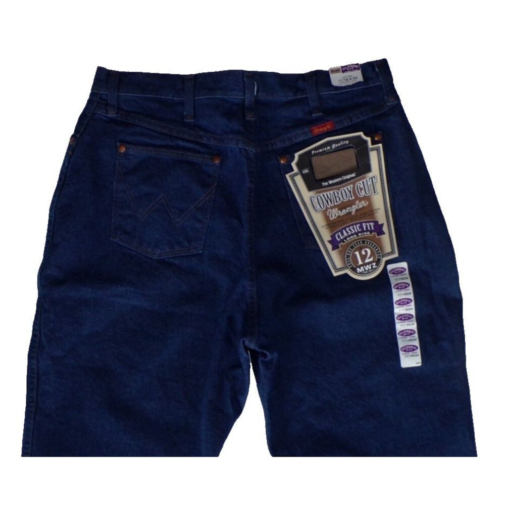 Wrangler Classic Fit Long Rise 12MWZG Cowboy Cut Blue Jeans 17/18x34